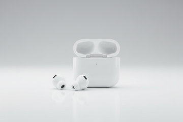 AIRPODS PRO 2 WHITE WITH BACKGROUND